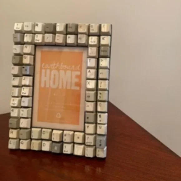 Upcycled Computer Keyboard Keys Frame - Picture 14 of 14